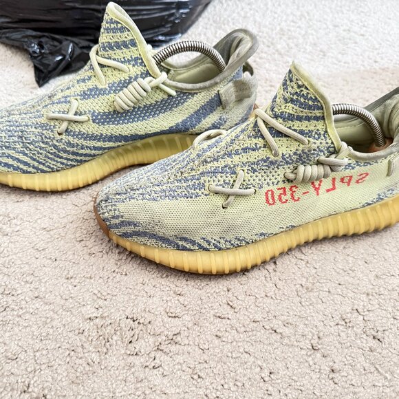 Authentic Adidas YEEZY Boost 350 V2 Semi-Frozen Yellow B37572 Sneakers Sz.9.5 - Picture 1 of 12